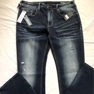 Buffalo David Bitton Mens Jeans Slim Stretch Blue color